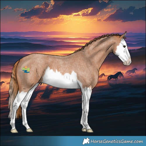 Horse Color:Red Roan Splash 