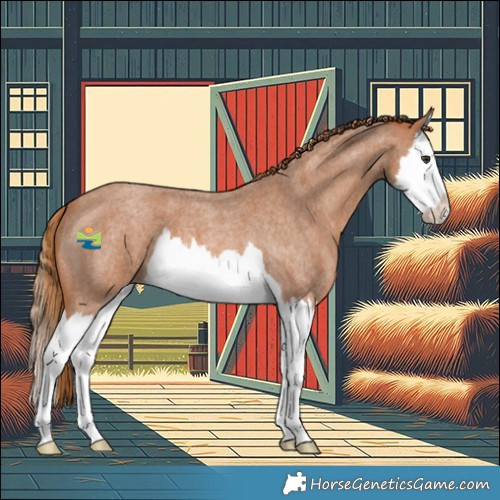Horse Color:Red Roan Splash 