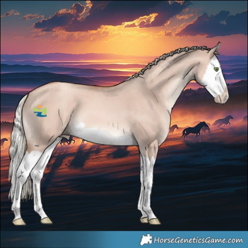 Horse Color:Gold Champagne Dun Mushroom Splash 