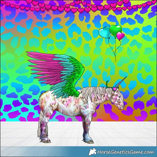 Horse Color:Silver Black Frame Near Leopard 