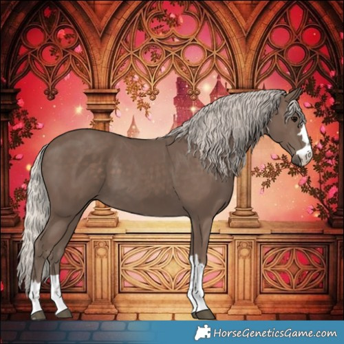 Horse Color:Silver Black 