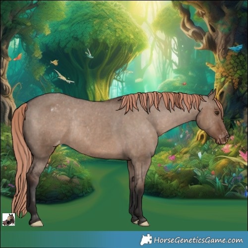 Horse Color:Liver Red Dun Varnish Rabicano 