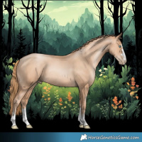 Horse Color:Gold Champagne Pearl Rabicano 