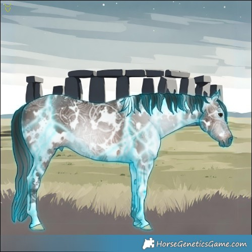 Horse Color:Gray Thunderstruck White Spotted Bay Ice