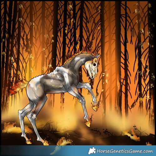 Horse Color:Silver Blue Onyx Splash Tobiano 