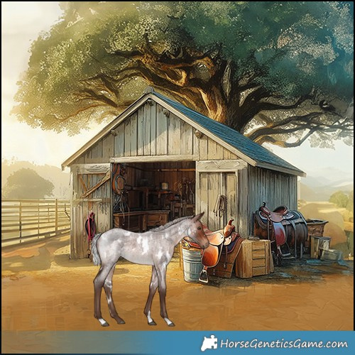 Horse Color:White Spotted Silver Brown Roan Rabicano