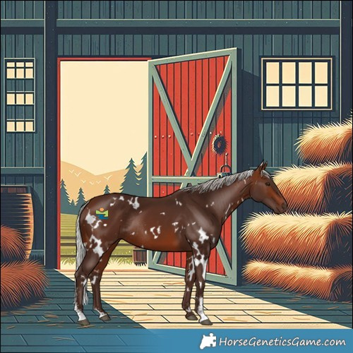 Horse Color:White Spotted Silver Brown Sabino Rabicano 