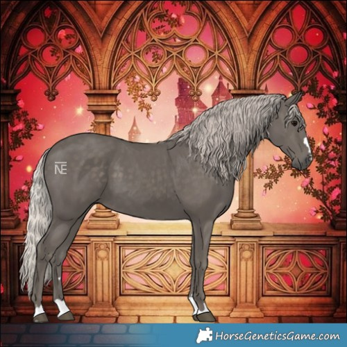 Horse Color:Silver Black 