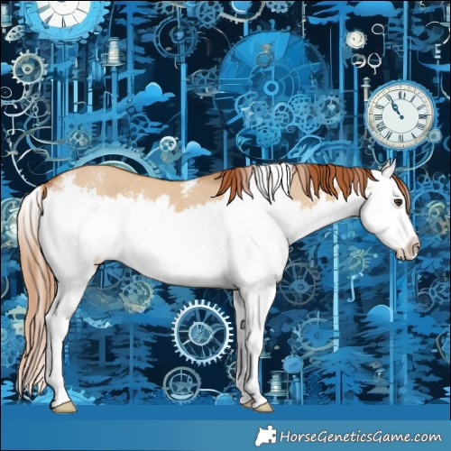 Horse Color:Red Dun Sabino Splash Rabicano 