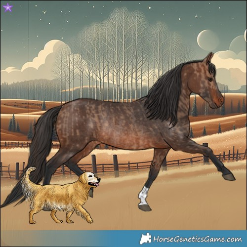 Horse Color:Brown Dun Rabicano and Brown Rabicano