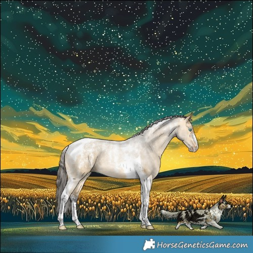 Horse Color:Powder White Buckskin Dun Merle Tobiano