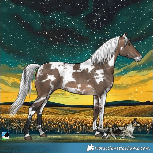Horse Color:Brown Dun Harlequin Merle Brindle