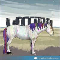 Horse Color:Painted Watercolor Amber Champagne Ice Onyx