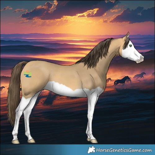 Horse Color:Sable Cream Champagne Splash 