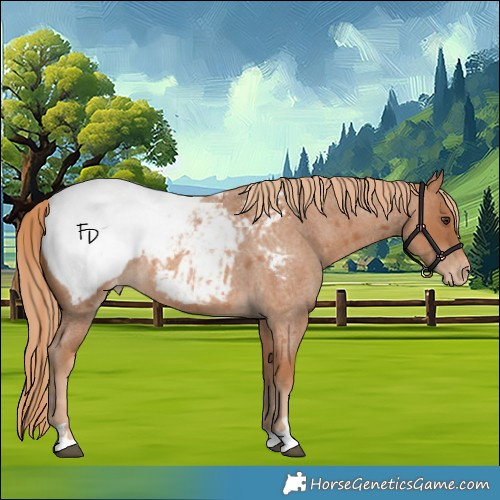 Horse Color:Red Roan Appaloosa 