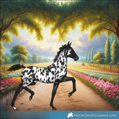 Horse Color:Gray Smoky Black Appaloosa Rabicano 