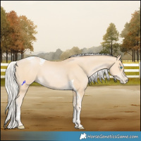Horse Color:Silver Smoky Black Pearl Tobiano 
