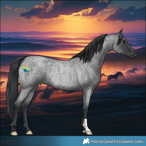 Horse Color:Blue Roan Rabicano 