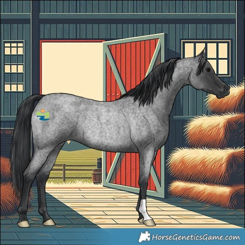 Horse Color:Blue Roan Rabicano 