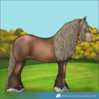 Horse Color:Gray Liver Chestnut Pearl Mushroom