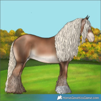 Horse Color:Gray Liver Chestnut Pearl Mushroom 