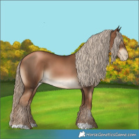 Horse Color:Gray Liver Chestnut Pearl Mushroom