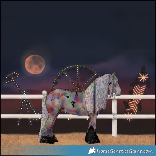 Horse Color:Void Nacre White Spotted Silver Brown Merle Tobiano 