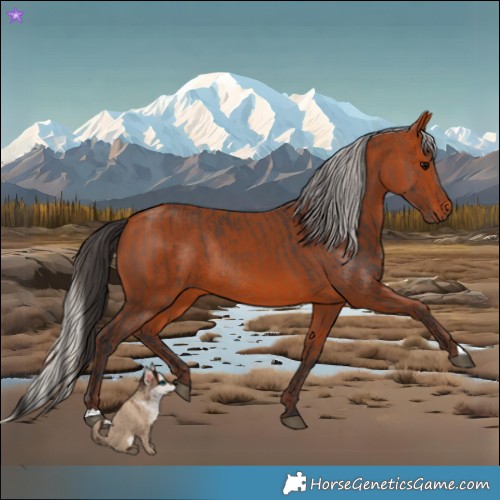 Horse Color:Bay Rabicano  and Silver Bay Rabicano 