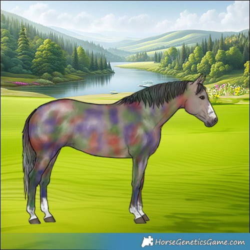 Horse Color:Nacre Brown Dun 