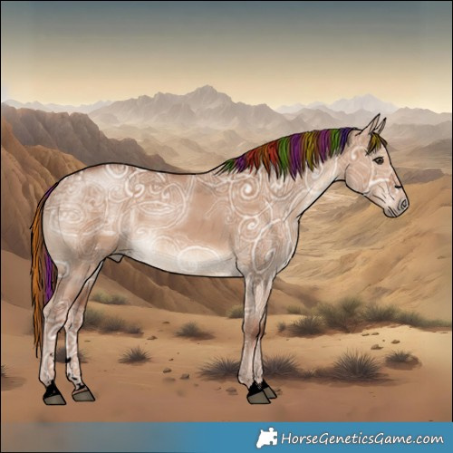 Horse Color:Void Painted Red Dun Ice 