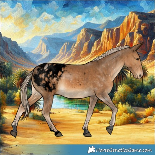 Horse Color:Void Chocolate Palomino Varnish 