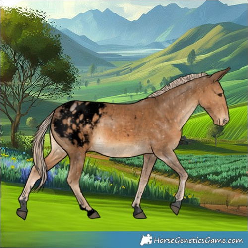 Horse Color:Void Chocolate Palomino Varnish 