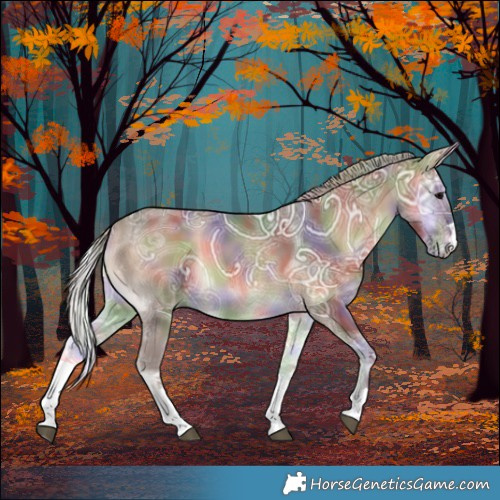 Horse Color:Nacre Silver Brown Ice Onyx 