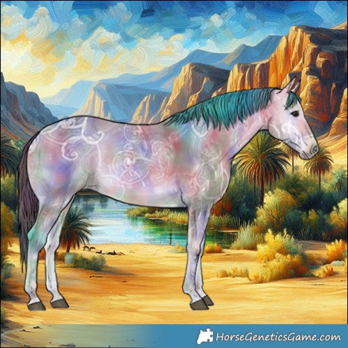Horse Color:Nacre Buckskin Ice Onyx 