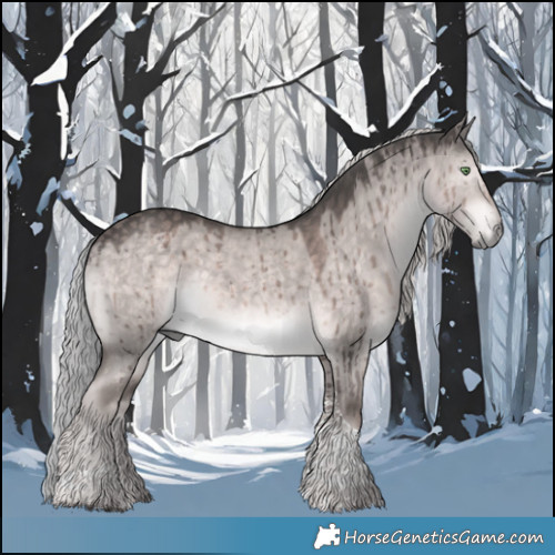 Horse Color:Platinum Chocolate Palomino Dun Tobiano Brindle 