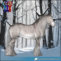 Horse Color:Platinum Chocolate Palomino Dun Tobiano Brindle
