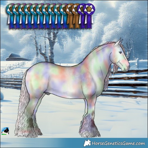 Horse Color:Nacre Chocolate Silver Buckskin Chinchilla Onyx 