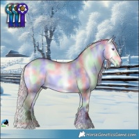 Horse Color:Nacre Chocolate Silver Buckskin Chinchilla Onyx 