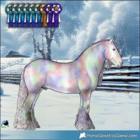 Horse Color:Nacre Chocolate Silver Buckskin Chinchilla Onyx 