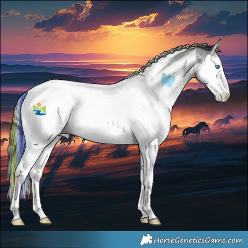 Horse Color:Painted Blue Roan Splash Tobiano Rabicano 