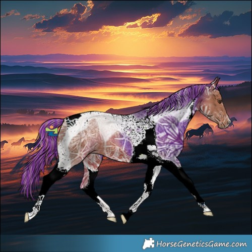 Horse Color:Painted Chestnut Ice Tobiano 