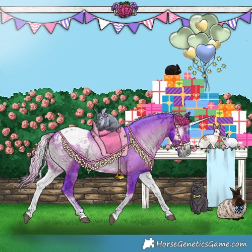 Horse Color:Gray Watercolor Silver Brown Onyx Merle Sabino Appaloosa Rabicano