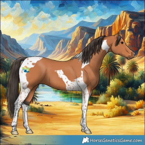 Horse Color:Bay Tobiano 