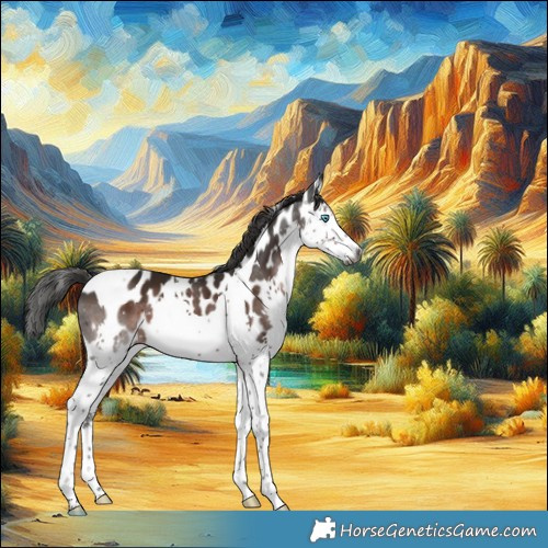 Horse Color:Gray Liver Chestnut Splash Tobiano Appaloosa