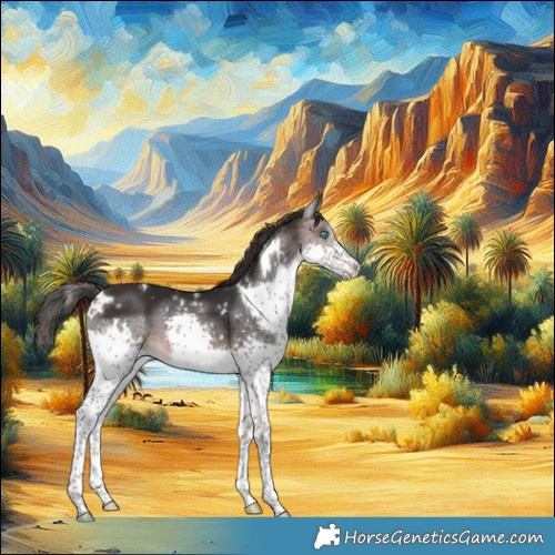 Horse Color:White Spotted Brown Splash Appaloosa 