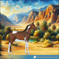 Horse Color:Bay Tobiano 