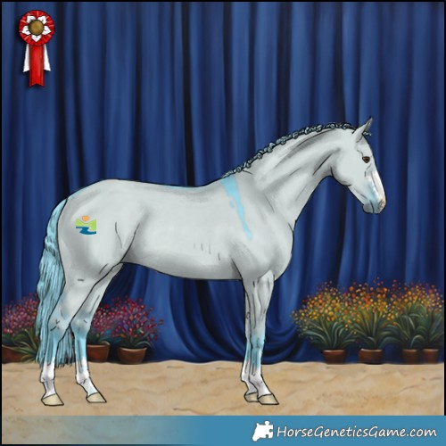 Horse Color:Watercolor Liver Red Dun Rabicano 