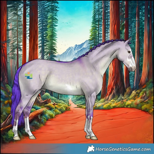 Horse Color:Watercolor Liver Red Dun 
