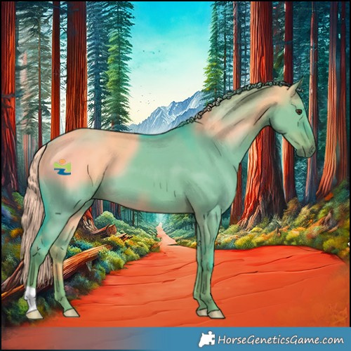 Horse Color:Watercolor Liver Red Dun 