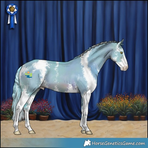 Horse Color:Watercolor Brown Dun Sabino